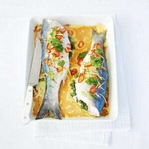 Baked Wild Sea Bass