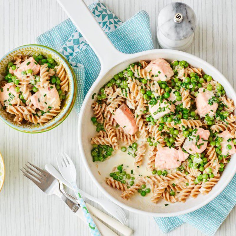 Salmon and Pea Pasta