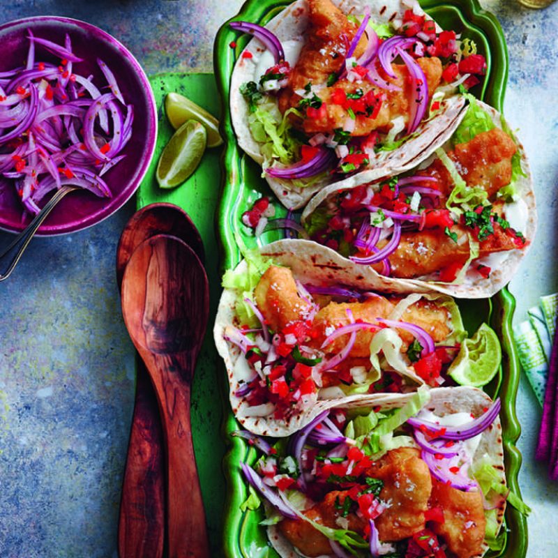 Ensenada Haddock fish Tacos