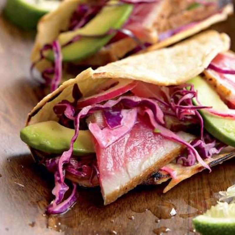 Tuna and Avocado Taco