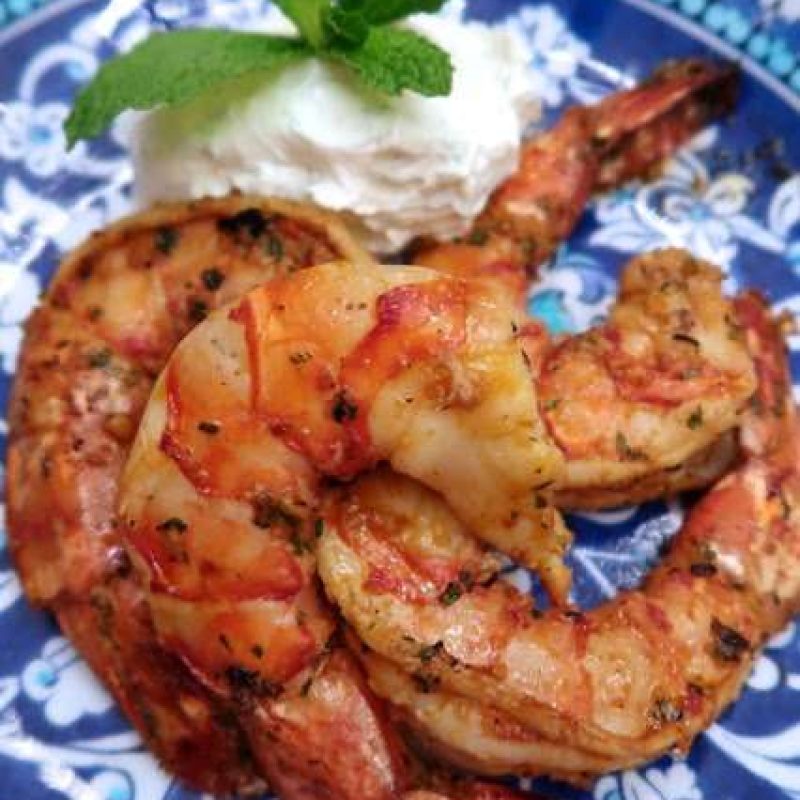 Black Tiger Prawns Barbecue Style