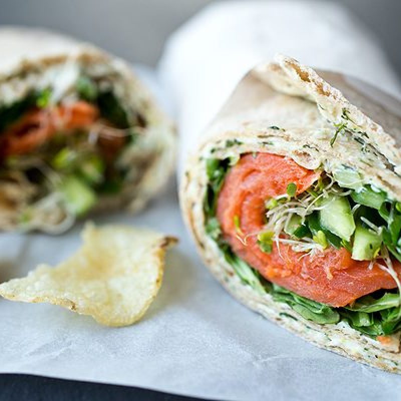 Smoked Salmon Wraps