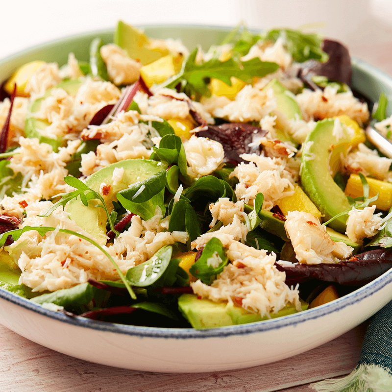 Crab Salad with Avocado and Mango