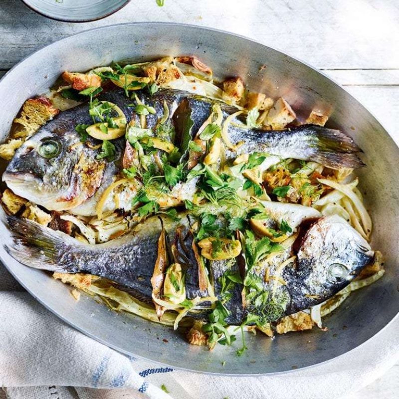 Roasted Sea Bream with Fennel