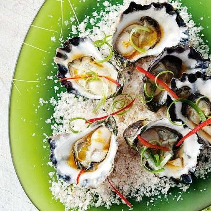 Fresh Oysters Asian Style Dressing