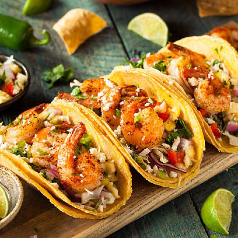 Grilled Prawn Taco’s
