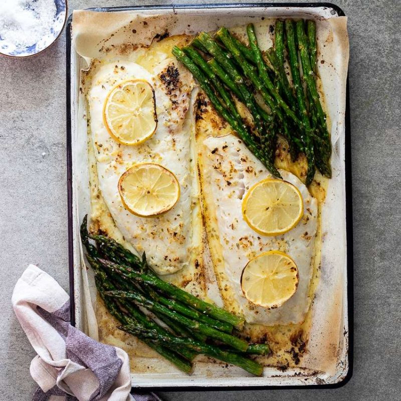 Easy lemon baked Turbot fillet